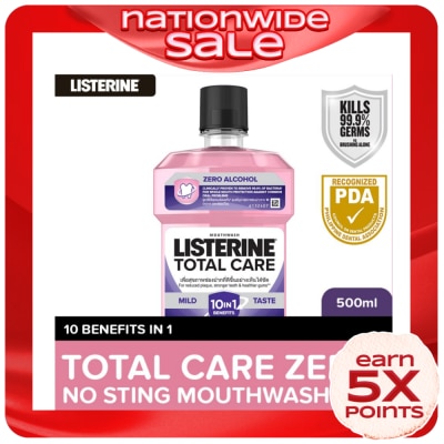 LISTERINE Total Care Mouthwas Zero Alcohol 500ml