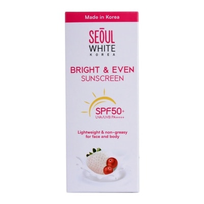 SEOUL WHITE Bright & Even Sunscreen SPF50+ UVA/UVB PA++++ Day Cream 30g