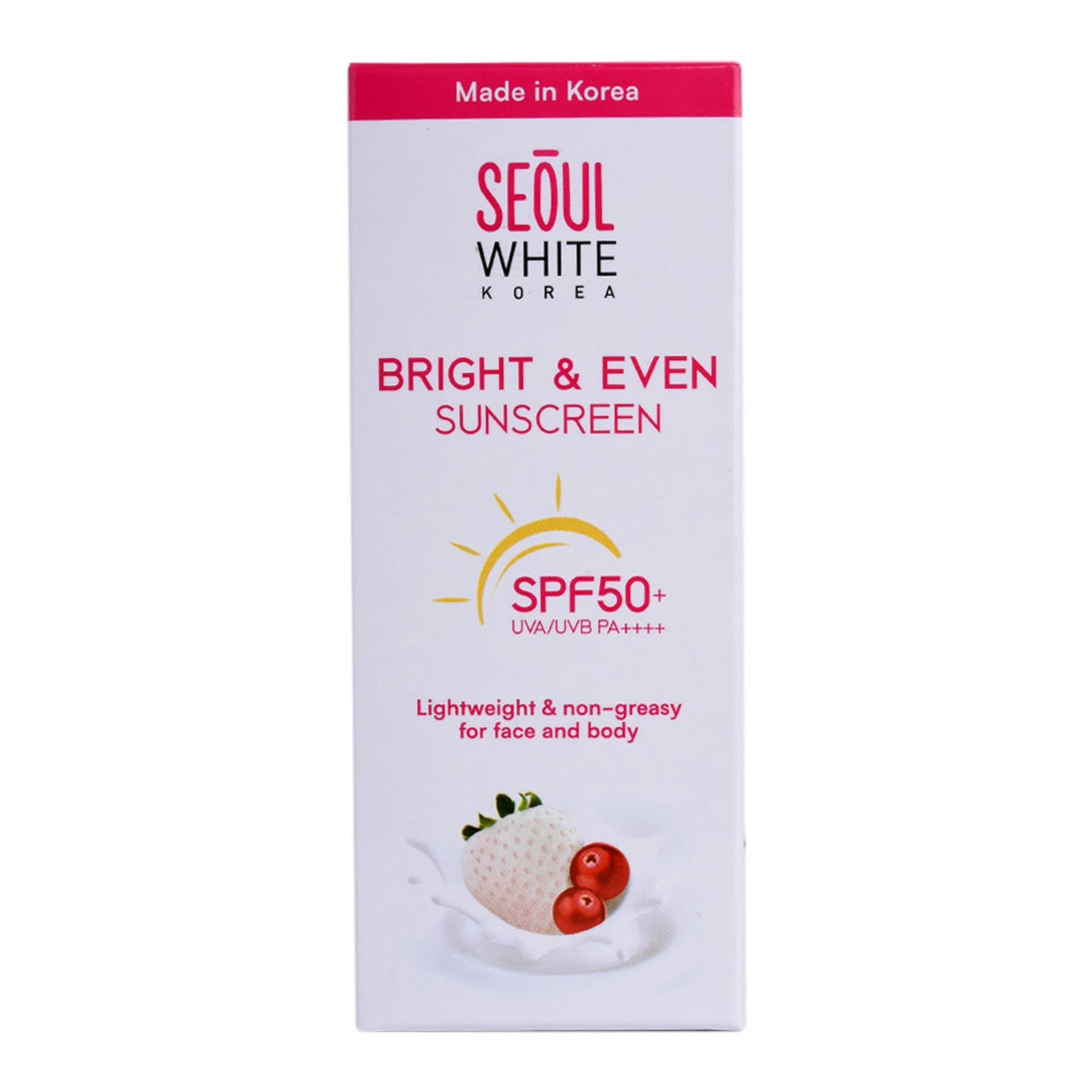 Bright & Even Sunscreen SPF50+ UVA/UVB PA++++ Day Cream 30g