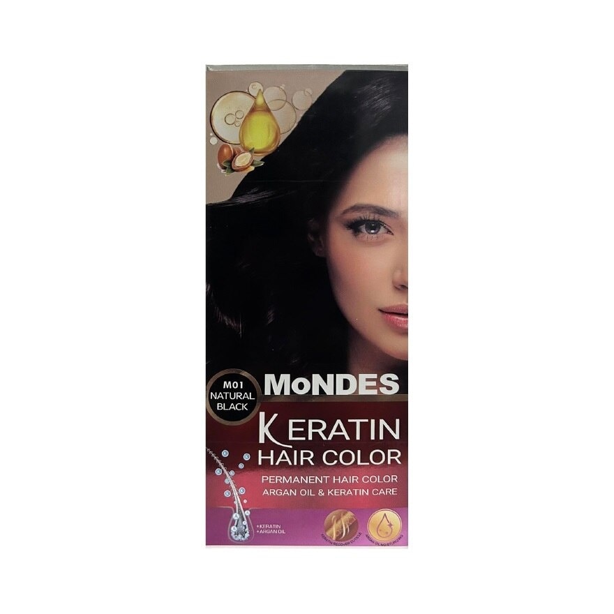 MONDES Keratin Color M01 Natural Black 100ml