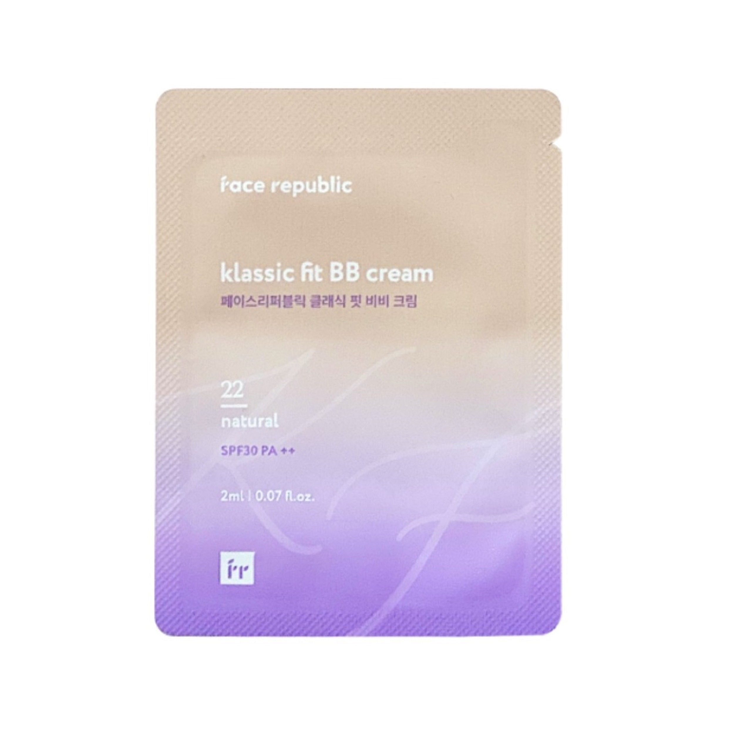 Klassic Fit BB Cream 22 Natural 2ml Sachet