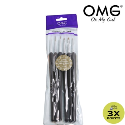 OMG Nail Art Brush (6 Pieces)