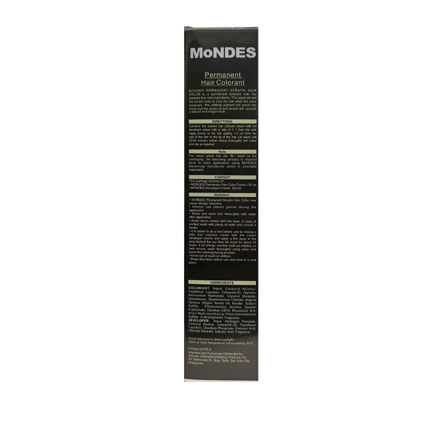 MONDES Keratin Color M04 Ash 100ml