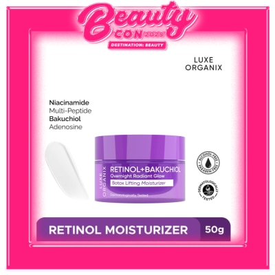 LUXE ORGANIX LUXE ORGANIX Retinol + Bakuchiol Overnight Radiant Glow Botox Lifting Moisturizer 50g