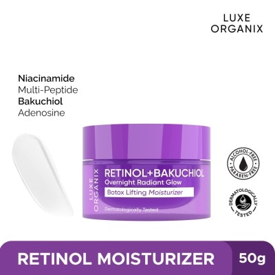 LUXE ORGANIX LUXE ORGANIX Retinol + Bakuchiol Overnight Radiant Glow Botox Lifting Moisturizer 50g