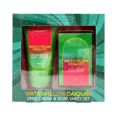 SKIN FAVORITES SKIN FAVORITES Watermelon Daiquiri Fragranced Hand Cream 100ml Plus Fragranced Hand Soap 100g