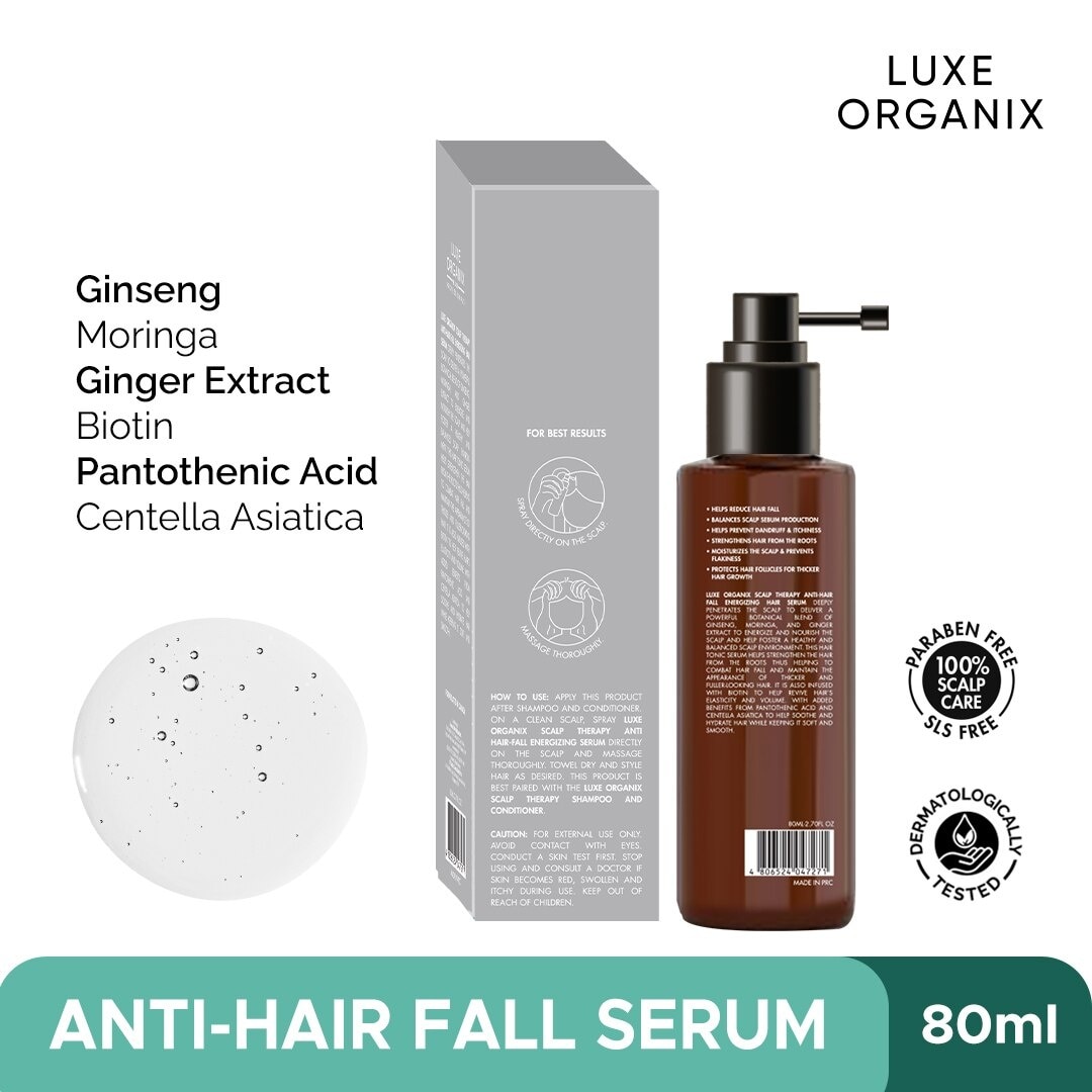 LUXE ORGANIX Scalp Therapy Anti-Hair Fall Energizing Hair Serum 80ml