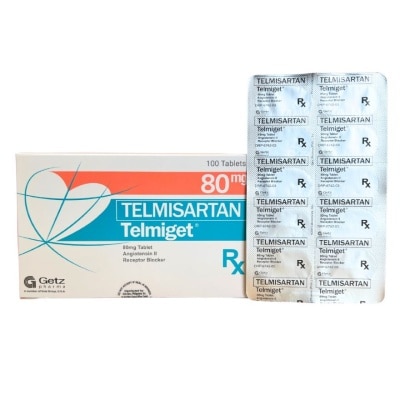 TELMIGET TELMIGET 80mg Sold Per Piece [PRESCRIPTION REQUIRED]