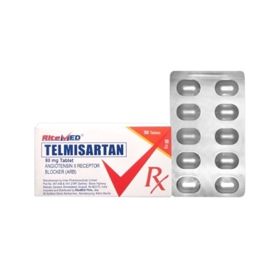 RITEMED RITEMED Telmisartan 80mg Tablet Sold Per Piece [PRESCRIPTION REQUIRED]