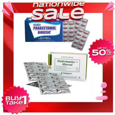 BIOGESIC Biogesic 30s And CONZACE 30s For 30% OFF