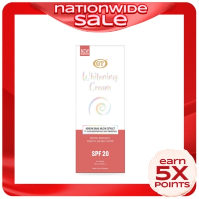 GT COSMETICS Whitening Cream with Korean Snail Mucin Extract 30ML