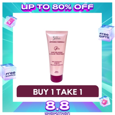 SILK SECRETS SILK SECRETS Hair Relaxing & Color Treatment with Hydrolyzed Keratin + Collagen and Rose Oil 200ml Buy 1 Take 1