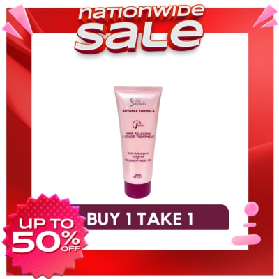 SILK SECRETS SILK SECRETS Hair Relaxing & Color Treatment with Hydrolyzed Keratin + Collagen and Rose Oil 200ml Buy 1 Take 1