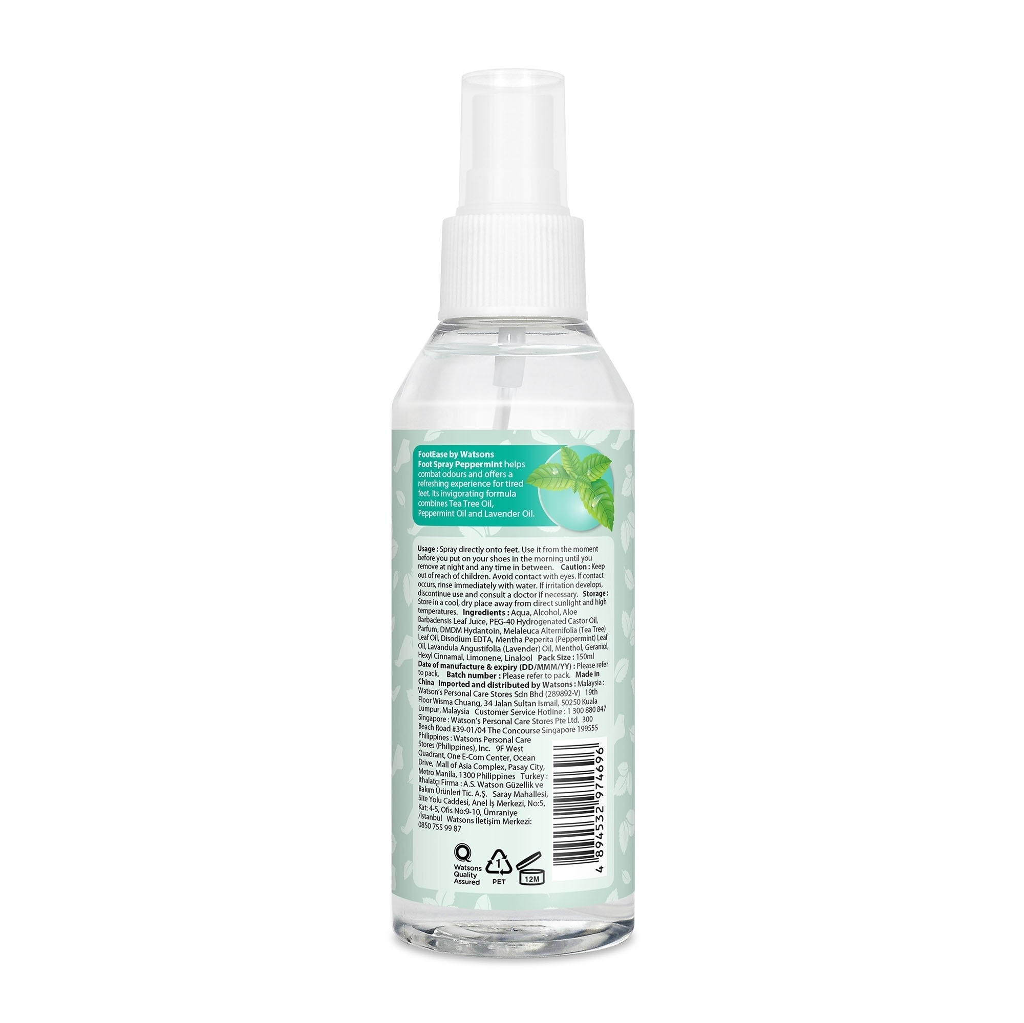 Foot Spray Peppermint 150ml