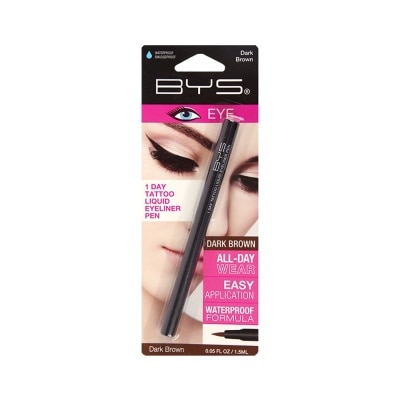 BYS BYS Liquid Eyeliner Pen 1 Day Tattoo - Brown