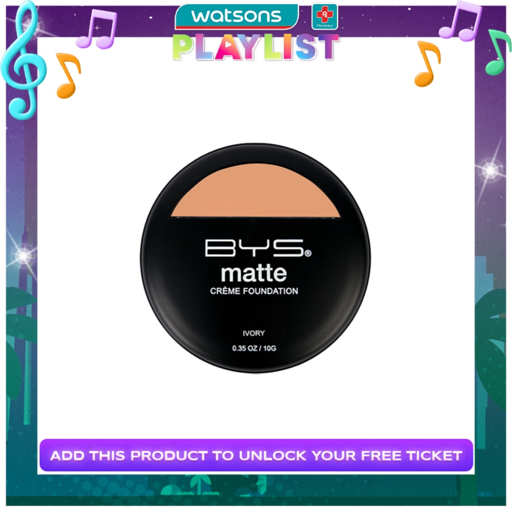BYS Matte Crème Foundation - Ivory
