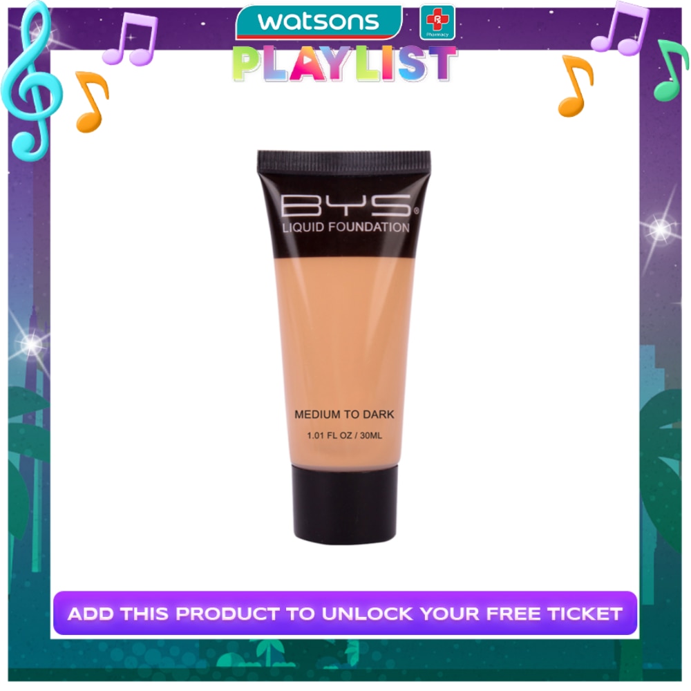 BYS Liquid Foundation Tube Medium to Dark