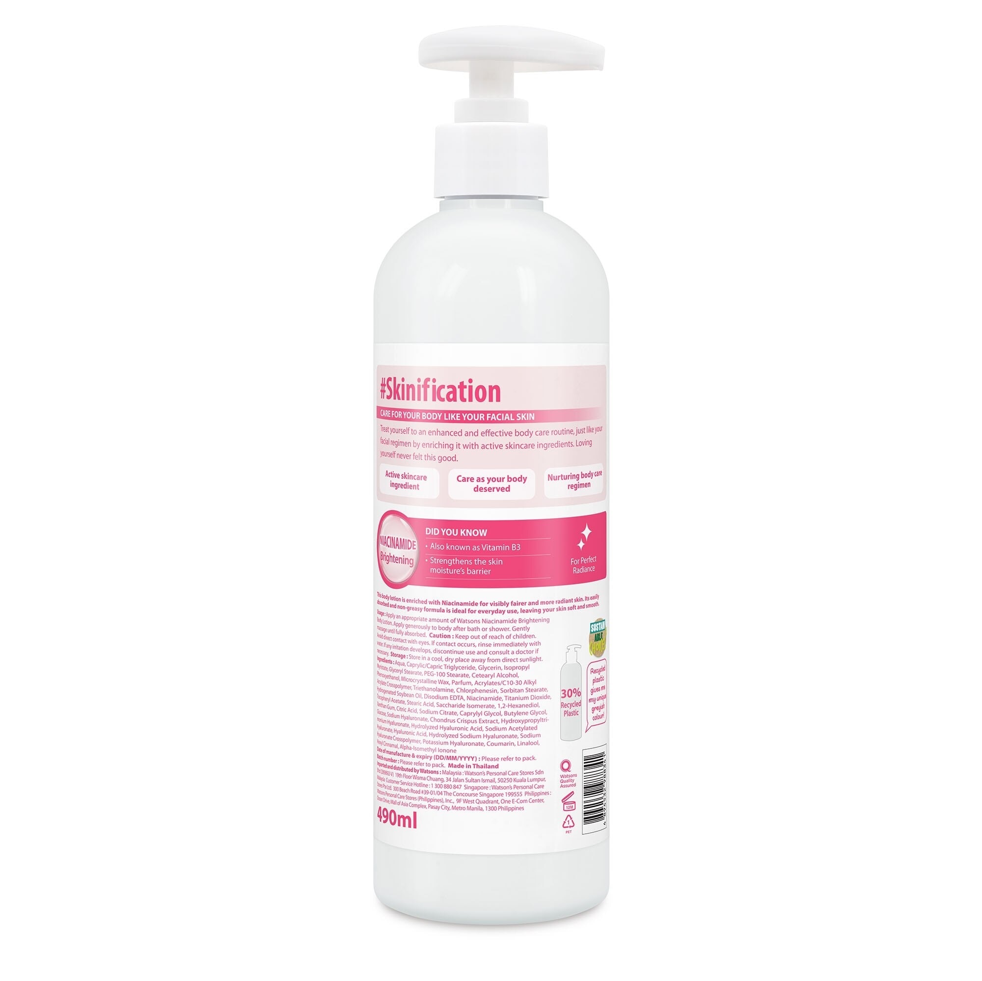 Niacinamide Brightening Body Lotion 490ml