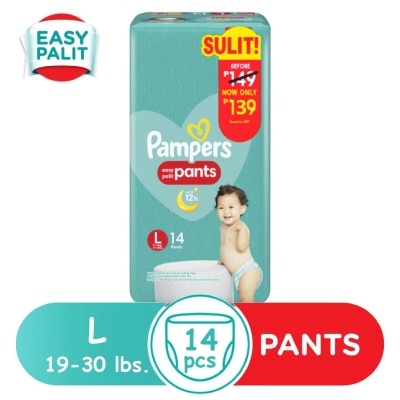 PAMPERS Baby Dry Pants Economy Diaper Large 14s Promo Pack