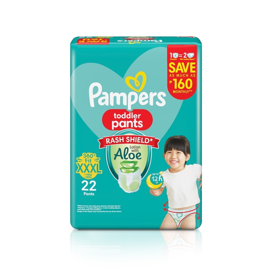 PAMPERS Baby Dry Toddler Pants Value Diaper XXXL 22s Promo Pack