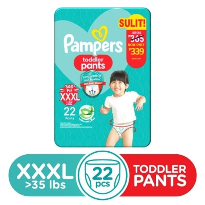 PAMPERS Baby Dry Toddler Pants Value Diaper XXXL 22s Promo Pack