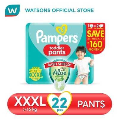 PAMPERS PAMPERS Baby Dry Toddler Pants Value Diaper XXXL 22s Promo Pack