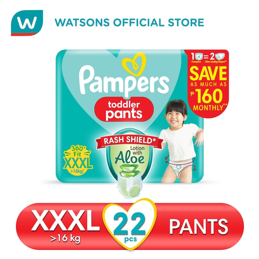 PAMPERS Baby Dry Toddler Pants Value Diaper XXXL 22s Promo Pack