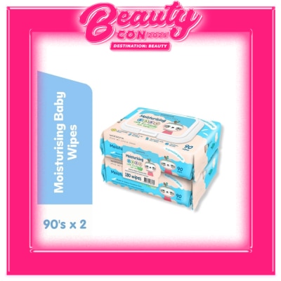 WATSONS Love My Little Ones Moisturising Baby 100% Eco-Friendly Soft Wipes 90 wipes 2s