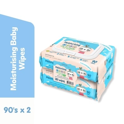 WATSONS Love My Little Ones Moisturising Baby 100% Eco-Friendly Soft Wipes 90 wipes 2s