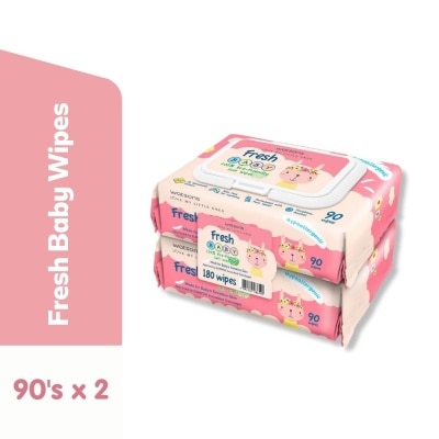 WATSONS Love My Little Ones Fresh Baby 100% Eco-Friendly Soft Wipes 90 wipes 2s