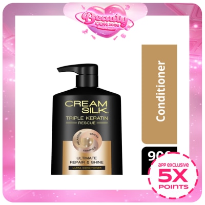 CREAMSILK - CREAMSILK Triple Keratin Rescue Conditioner Ultimate Repair & Shine 900ML