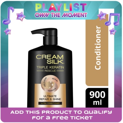 CREAMSILK - CREAMSILK Triple Keratin Rescue Conditioner Ultimate Repair & Shine 900ML