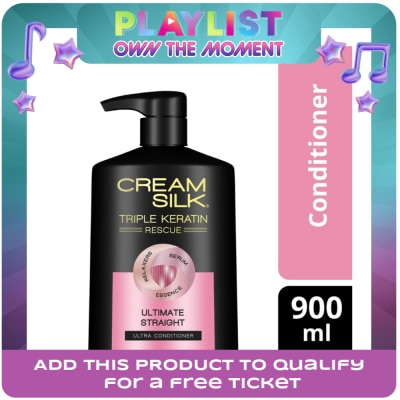 CREAMSILK - CREAMSILK Triple Keratin Rescue Conditioner Ultimate Straight 900ML
