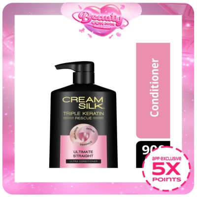 CREAMSILK - CREAMSILK Triple Keratin Rescue Conditioner Ultimate Straight 900ML