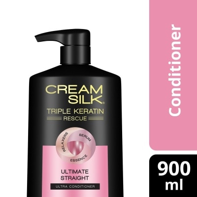 CREAMSILK CREAMSILK Triple Keratin Rescue Conditioner Ultimate Straight 900ML