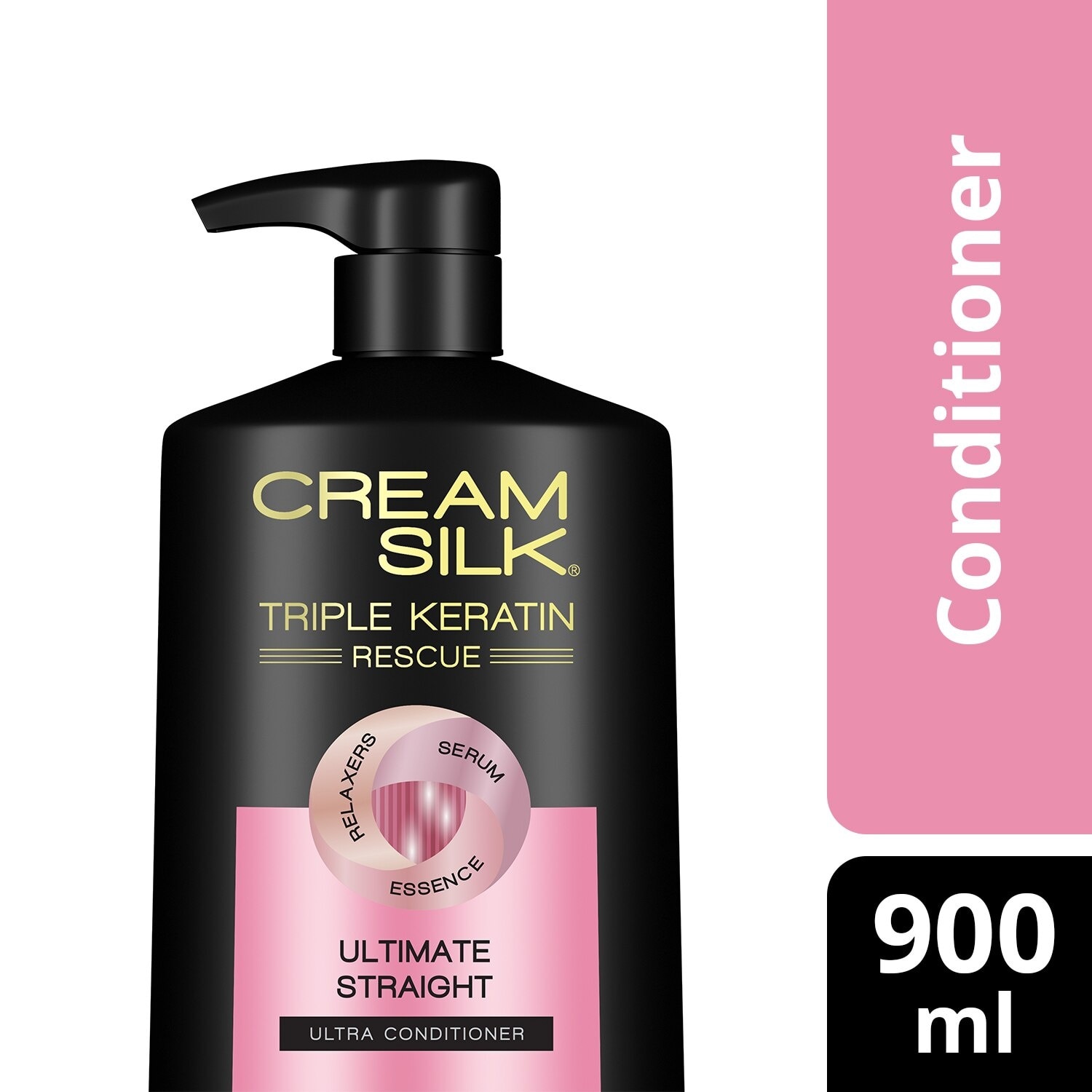 CREAMSILK Triple Keratin Rescue Conditioner Ultimate Straight 900ML