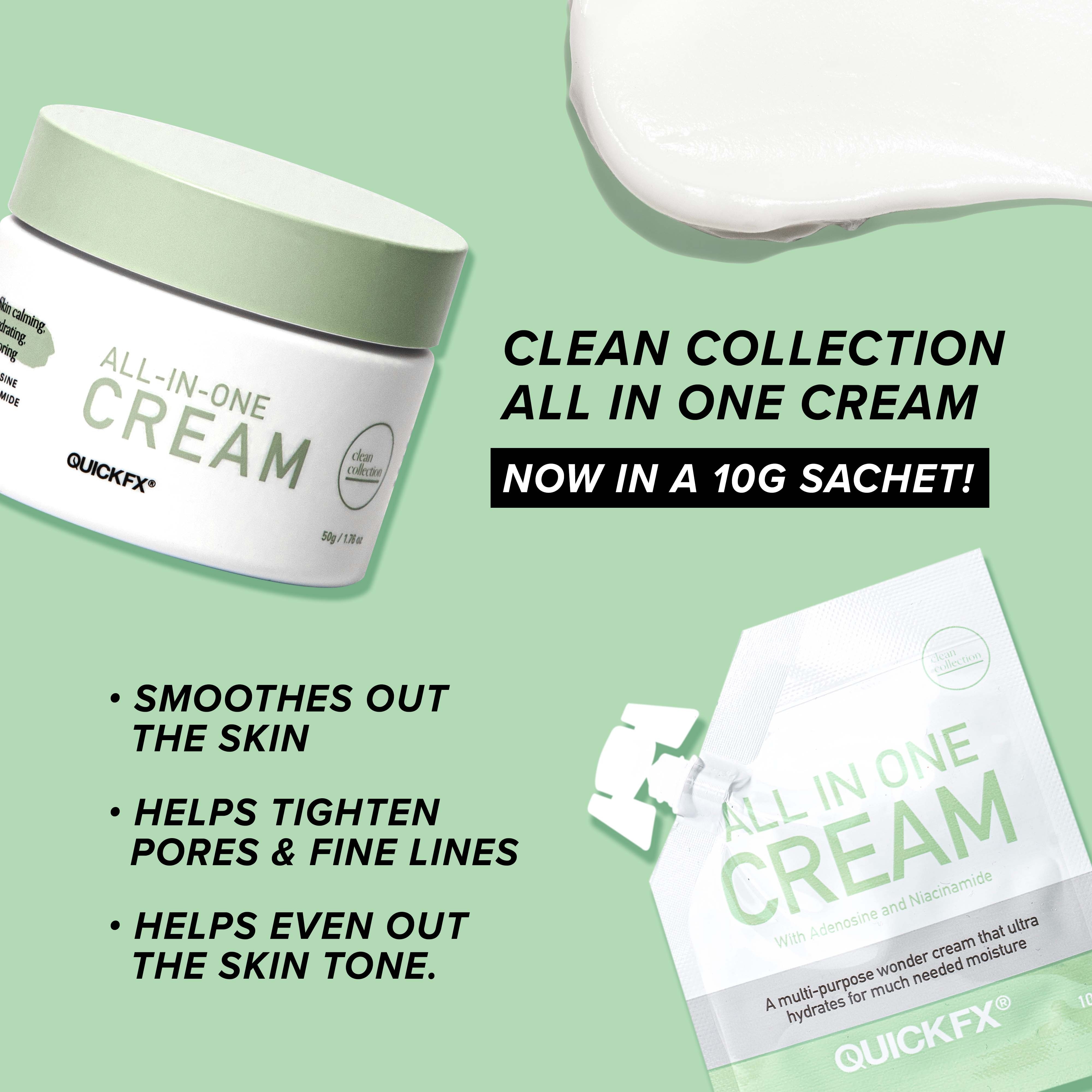 QUICKFX Clean Collection All In One Cream 10G