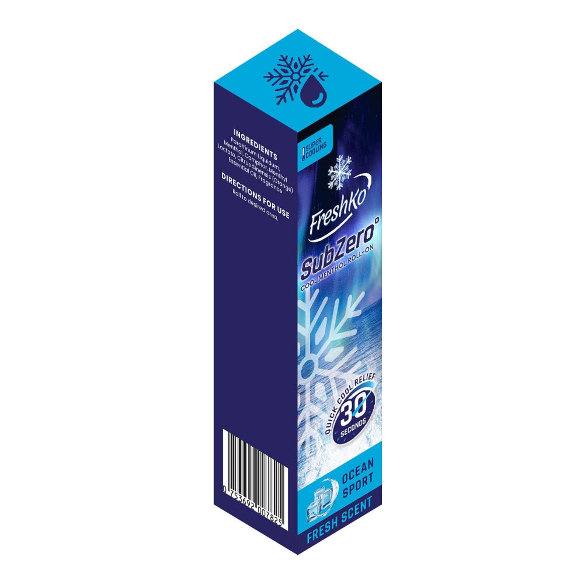 SubZero Ocean Sport Cool Menthol Roll-On 10 ML