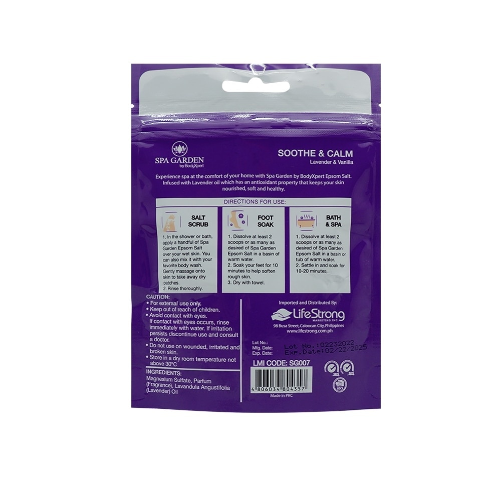 Spa Garden Epsom Salt Lavender & Vanilla 50g