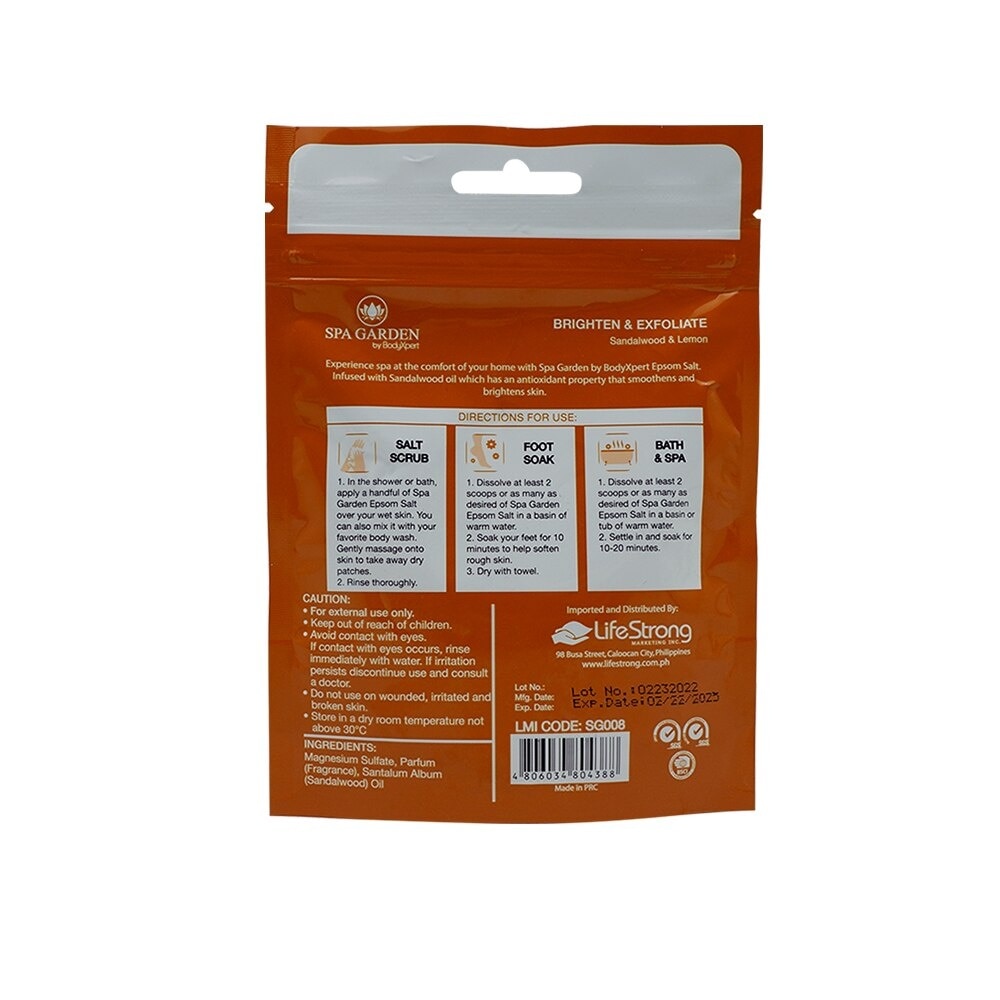 Spa Garden Epsom Salt Sandalwood & Lemon 50g