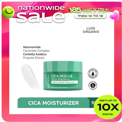 LUXE ORGANIX - LUXE ORGANIX Cica Rescue Gentle Brightening Derma Relief Moisturizer 50g