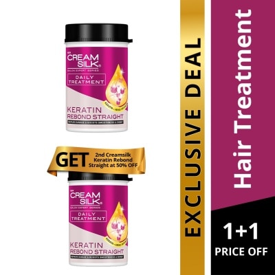 CREAMSILK Treatment Keratin Rebond Straight 650ml BUY ONE GET ONE 50% OFF