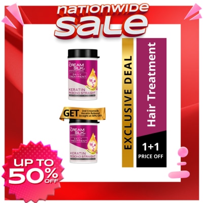 CREAMSILK Treatment Keratin Rebond Straight 650ml BUY ONE GET ONE 50% OFF