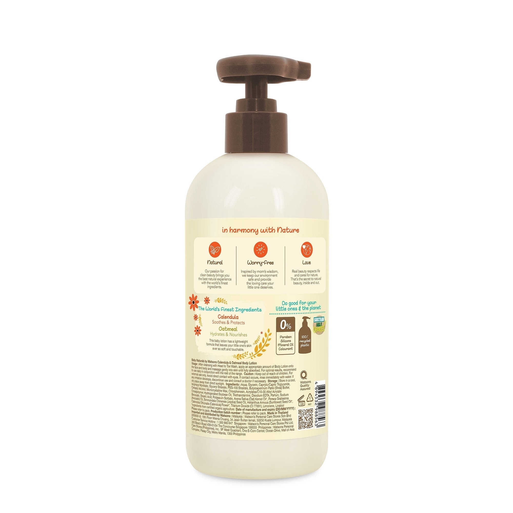 Baby Calendula & Oatmeal Body Lotion 500ml