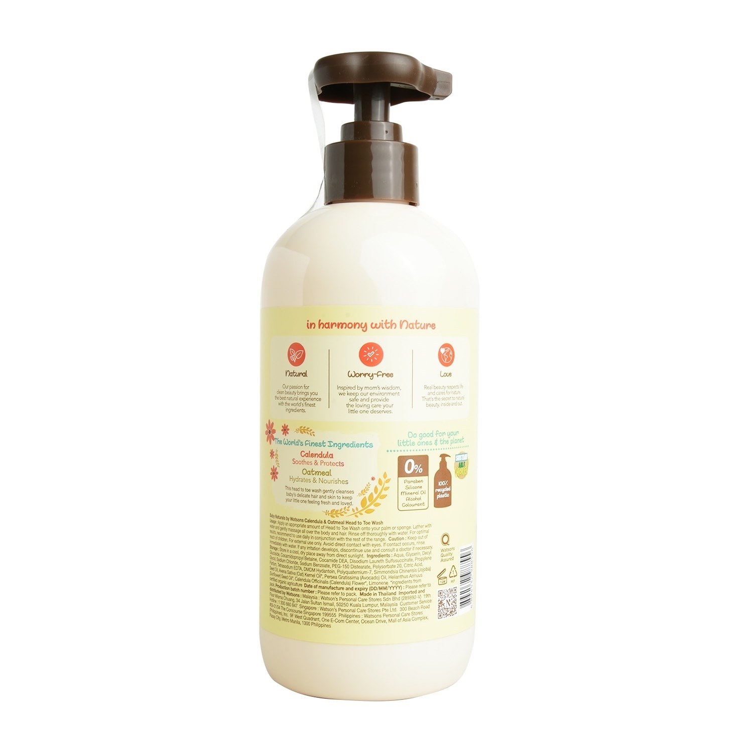 Baby Calendula & Oatmeal Head to Toe Wash 500ml