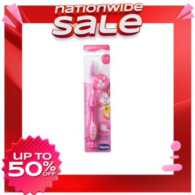 CHICCO Milk Teeth Toothbrush Pink Purple 3 to 6 years old