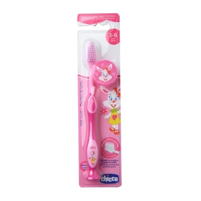 CHICCO Milk Teeth Toothbrush Pink Purple 3 to 6 years old