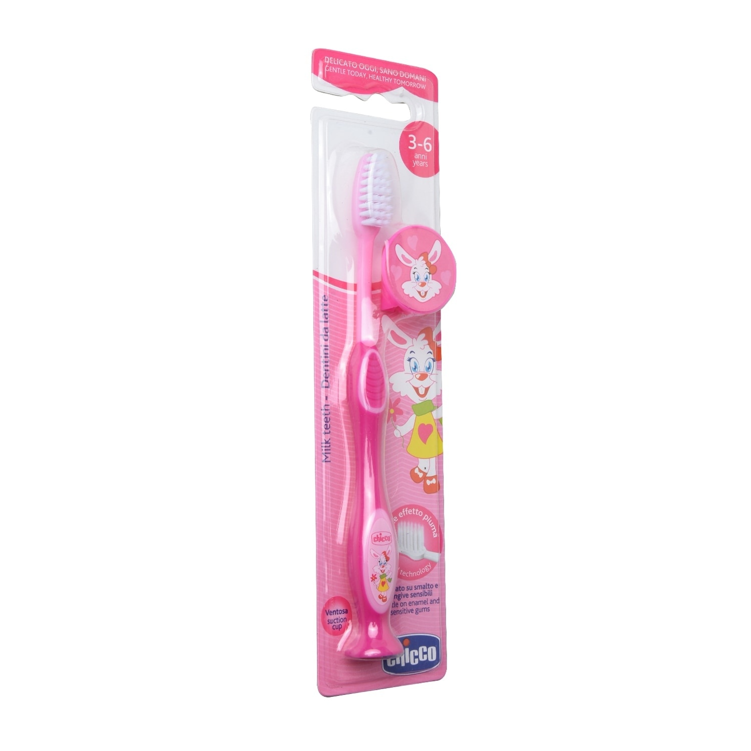 Milk Teeth Toothbrush Pink Purple 3 to 6 years old