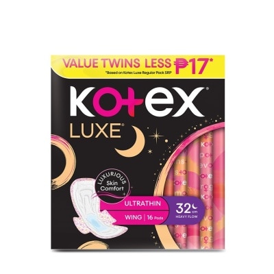 KOTEX Luxe 32cm Ultrathin Wing Value Pack 16s