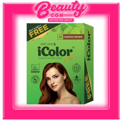 ICOLOR Plus Shampoo-In Hair Color Chestnut Brown 30ml 5+1 FREE